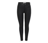 JDY JDYNEWTHUNDER Coated High SKN PNT Noos Pantalón, Black, S 34 para Mujer