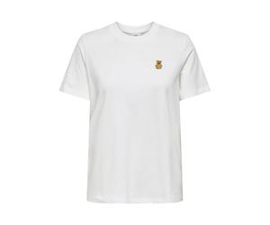 JdY Jdypisa Pisa S/S Print Top Jrs Noos, Cloud Dancer, L Mujeres