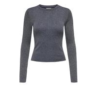 JdY Jdyplum Lurex L/S O-Neck Pullover Knt Plum Jersey, Negro (Total Eclipse), M para Mujer