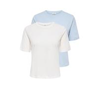 JdY Jdyrex Rex S/S Top 2-Pack Jrs Dia, Color Azul, XL (Pack de 2) Mujeres
