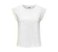 JdY Jdysalva Life S/L Crochet Top Jrs, Cloud Dancer, XL Mujeres