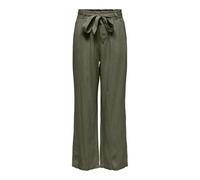 JdY JDYSAY MW Linen Belt Pant WVN Noos Pantalones de Lino, Kalamata, 40 para Mujer