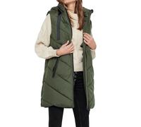 JDY Jdyskylar Padded Hood Waistcoat Otw Noos Chaleco, Forest Night, S Mujeres