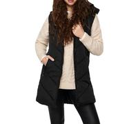 JdY Jdyskylar Padded Hood Waistcoat Otw Noos Chaqueta, Negro, L Mujeres