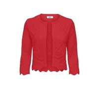 JdY Jdysun 3/4 Cropped Cardigan Knt Noos Ganchillo, Rojo Marte, S para Mujer