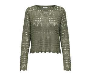 JdY Jdysun Lay L/S Boatneck Pullov. Knt Noos Jersey de Ganchillo, Color Verde, XXL para Mujer