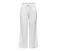 JdY Jdytheis Life Wide Pant Wvn Noos Pantalón De Pierna Ancha Y Cintura Alta Y Bolsillos Laterales, Cloud Dancer, L / 32L Mujeres