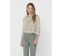 JDY Jersey corto de crochet. Color Crema