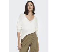 Jdy Jersey de punto con cuello de pico. Talla XS. Color Blanco