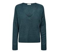 JdY JDYelanora L/S V-Neck Pullo Knt Noos Jersey Mujer, Atlantic Deep/Detalles: Melange, M