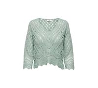 JDY Jersey 'JDY JDYNEW SUN 3/4 CROPPED PULLOVER KNT NOOS MAGLIONCINO' verde claro XS verde claro
