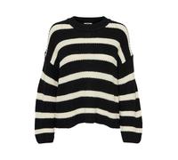JdY Jdyjusty L/S Stripe Pullover Knt Noos Suéter pulóver, Negro/Rayas: Eggnog, XL para Mujer