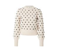 JdY Jersey de Punto para Mujer Jdysigrid Life L/S On Puff Pull KNT Noos, Cement/Detalle: w. Black Dots, XL