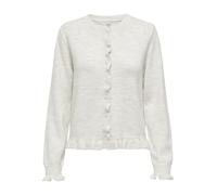 JdY Letty L/S On Frill Cardigan KNT Noos, Cloud Dancer, S