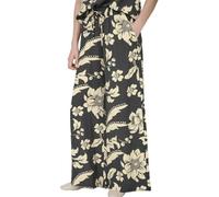 JDY Life Palazzo - Pantalón fluido para mujer, color negro y beige, Negro , M
