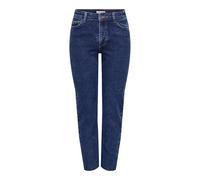 JdY Jdylullu Hwstraight ANK JNS Bl Noos Vaqueros Rectos, Dark Azul Denim, SW x 30L Mujeres