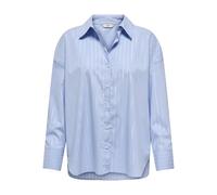 JDY Camisa con ribetes plateados. Color Azul Claro