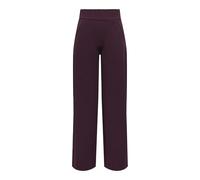 JDY Mujer Jdylouisville Catia Life WD PNT JRS Noos Pantalones De Cintura Alta Y Pierna Ancha, Winetasting., M / 30L