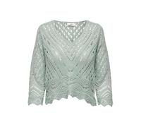 JdY New Sun Jersey 3/4 Cropped Knt Noos Punto, Yadeite, L para Mujer
