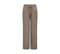 JDY Pantalón ancho, talle alto. Color Marrón