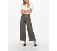 jdy Pantalón de mujer largo de corte ancho.. Topo 42/XL - LArgo 32