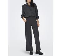 jdy Pantalón de mujer largo palazzo. Gris oscuro 36/S
