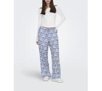jdy Pantalón de mujer largo y ancho. Azul 34/XS