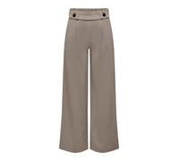 JdY Geggo New Long Pant Jrs Noos Pantalones de Tela, Driftwood/Detail:Black Button, L x 32L para Mujer