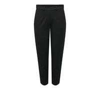JDY Pantalones de Mujer Corte Regular Cintura elástica Bolsillos Laterales Trabillas cinturón Chino, Color:Negro, Talla:L / 32L, Largo de la Pierna: