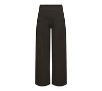 JDY Pantalones De Mujer Pierna Ancha Cintura Elástica Jdylouisville Catia Wide Pant JRS Noos, Pastel de Chocolate, L / 34L