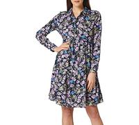 JDY Piper L/S AOP Camiseta Dress Wvn Noos Vestido, Black Iris/AOP:Purple & Parisian Blue Flowers, 38 para Mujer