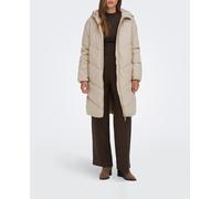 jdy Plumífero de mujer impermeable con capucha. Beige 40 (L)