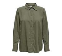 JdY Say L/S Linen WVN Noos Camiseta Holgada, Calamata., M