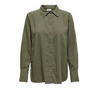 JdY Say L/S Linen WVN Noos Camiseta Holgada, Calamata., M