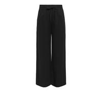 JdY Jdysay Linen HW Wide Pant WVN Noos - Pantalones de Lino para Mujer, Negro, XL / 32L
