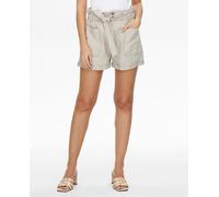 jdy Short de mujer estilo paperbag con lazada. Gris 36 (S)