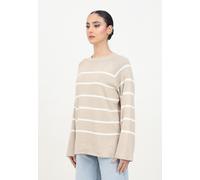 Jdy Suéter Y Cárdigan Mujer Beige Suéter De Cuello Redondo