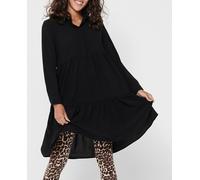 JDY JDYpiper Wvn Noos-Camiseta de Manga Corta Vestido Informal, Negro, 36 EU