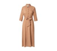 JDY Vestido camisero 'Starr' marrón claro / blanco 42 marrón claro / blanco