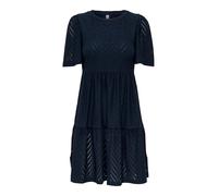Vestido corto acampanado Mujer Talla S. Color Azul