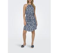 jdy Vestido corto con cuello halter. Crema 38 (M)