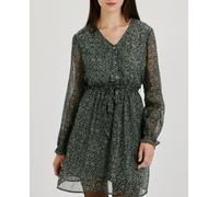 jdy Vestido corto de manga larga. Verde claro 40 (L)