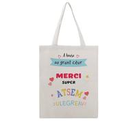 JDYANSHENG A Time With A Great Heart Thank You Super Atsem Ulegreav - Bolsa de lona perfecta para picnic al aire libre, fiesta, compras, viajes, asas resistentes, regalo inspirado 38 x 46 cm