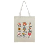 JDYANSHENG Be Kind Always Choose Joy Keep On Blooming You Matter Focus On The Good Growth Is A Process The World Needs You Life Is Beautiful You Are Loved, bolsa de lona perfecta para fotos al aire