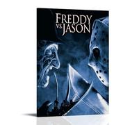 JDYANSHENG Póster de Freddy Vs Jason con diseño estético de portada para sala de estar, dormitorio, 50 x 75 cm, estilo marco