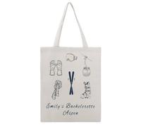 JDYANSHENG Ski Gear Collection - Bolsa de lona con temática de Aspen, perfecta para picnic al aire libre, fiesta, compras, viajes, asas resistentes, regalo inspirado 38 x 46 cm