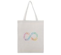 JDYANSHENG Support Neurodiversity Embrace - Bolsa de lona perfecta para picnic al aire libre, fiesta, compras, viajes, asas resistentes, regalo inspirado 38 x 46 cm