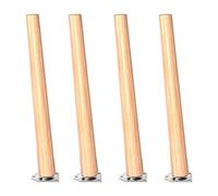 JDYHFKWP Patas de madera para muebles, patas de repuesto para armario, patas de silla de mesa, patas de sofá inclinadas, patas de soporte para armario, TV y mesita de noche, 4 unidades (60 cm)