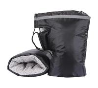 JDZYFFS Par de Manoplas de Manillar para Yamaha Neos 50 2002-2026 | El forro de felpa resguarda las manos del viento, el frío y la lluvia ligera en trayectos de invierno