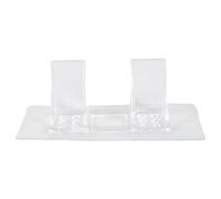 JE CHERCHE UNE IDEE - DI0063, Pack de 2 Ganchos para Estante Autoadhesivos 15Kg, Capacidad de Carga Excepcional, Instalación Fácil y Rápida, Diseño Elegante y Discreto, Versatilidad de Uso
